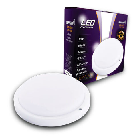 Led plafonjera SENZOR LUMPLO-18W 6500K pokret