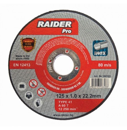 Ploča RDP za inox 125x1.0x22.2mm 1/25-PRO 160121