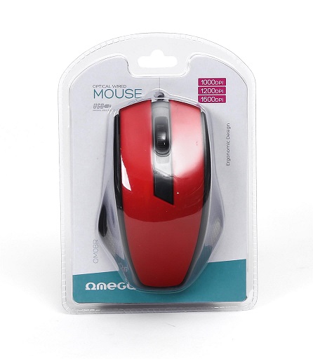 Mouse Omega OM08R 1200DPI crveni