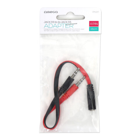 Adapter Omega OMJA1 3.5-2x jack 3.5