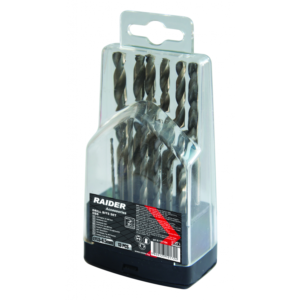 Komplet burgija ø1.5-6.5mm HSS set 13kom 157104