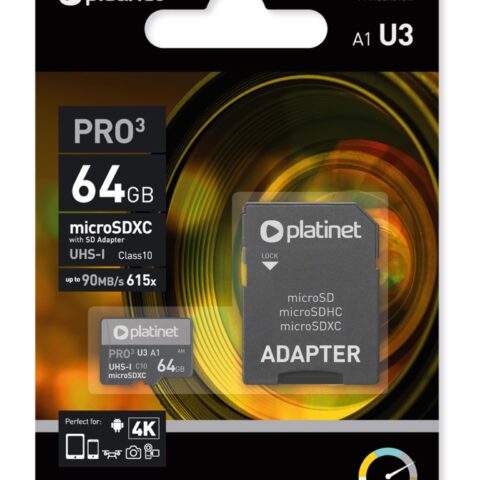 MSD Platinet PMMSDX64UIII 64gb class 10 + adapter
