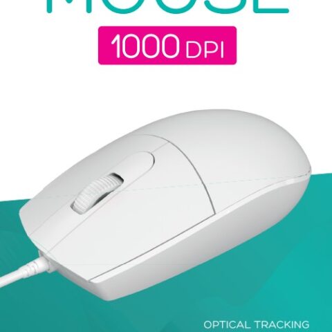 Mouse Omega OM439W 1000 Dpi USB beli